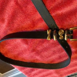 Leather Brighton black belt, size large